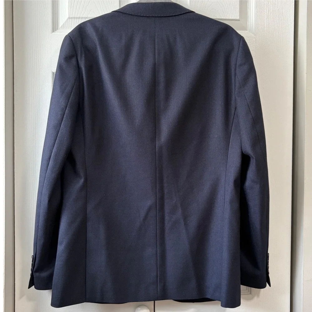 Bonobos Mens Standard Fit Lanificio Comero Wool Blazer Navy Blue 40R